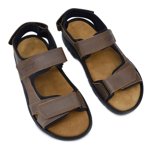 Lauri Leather Sandals - Brown